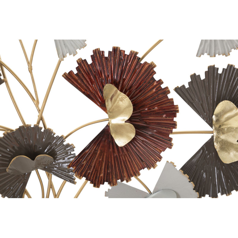 Décoration murale Reddy – 78x80 cm – Métal rouge Glam expressif et chaud