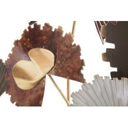 Décoration murale Reddy – 78x80 cm – Métal rouge Glam expressif et chaud