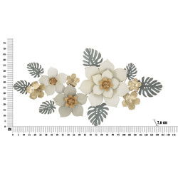 Décoration murale Moty – 134x69 cm – Métal Glam graphique et contemporain