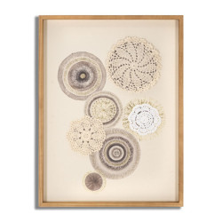 Impression murale circulaire artistique – 45x60 cm – Déco Bohème douce et équilibrée