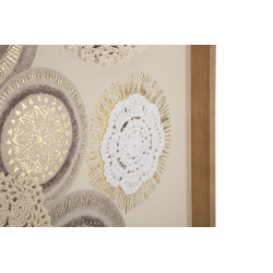 Impression murale circulaire artistique – 45x60 cm – Déco Bohème douce et équilibrée