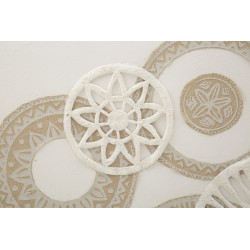 Peinture murale Icer – 80x100 cm – Composition abstraite Bohème Chic