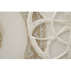 Peinture murale Icer – 80x100 cm – Composition abstraite Bohème Chic