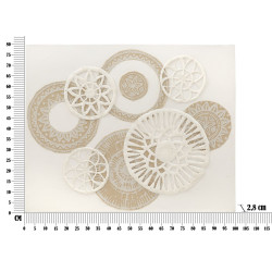 Peinture murale Icer – 80x100 cm – Composition abstraite Bohème Chic