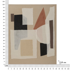 Tableau mural fait main Prêt – Modèle A – 80x100 cm – Œuvre originale bohème