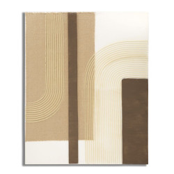 Tableau mural fait main Lofty – Modèle B – 80x100 cm – Peinture murale artistique Bohème Chic