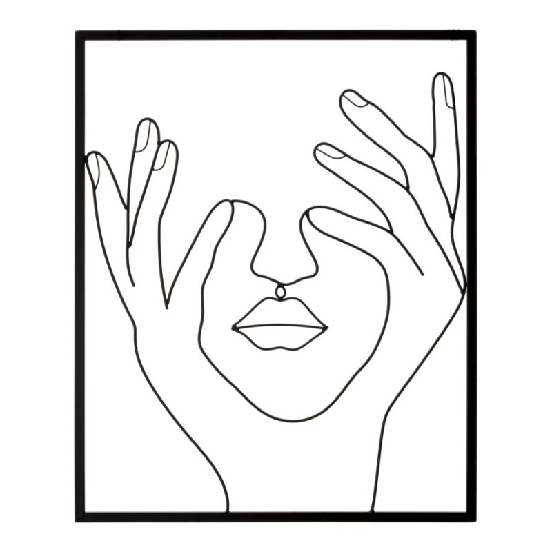 Décoration murale Simply Face – 50x61 cm – Panneau mural Bohème minimaliste et expressif