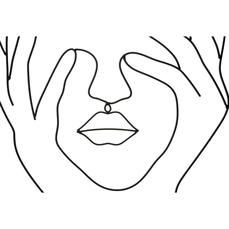 Décoration murale Simply Face – 50x61 cm – Panneau mural Bohème minimaliste et expressif