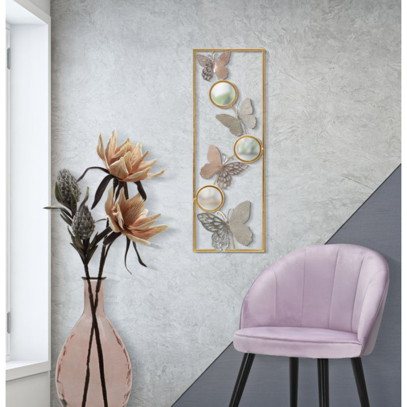 Décoration murale Buttry – Modèle A – 31x90 cm – Design vertical Glam artistique