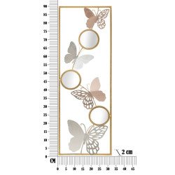 Décoration murale Buttry – Modèle B – 31x90 cm – Ligne contemporaine Glam et raffinée