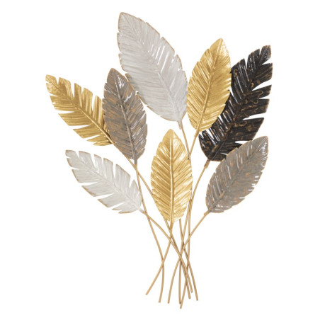 Décoration murale Palmiers – 73x93 cm – Feuillage exotique Glam et relief élégant