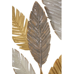 Décoration murale Palmiers – 73x93 cm – Feuillage exotique Glam et relief élégant