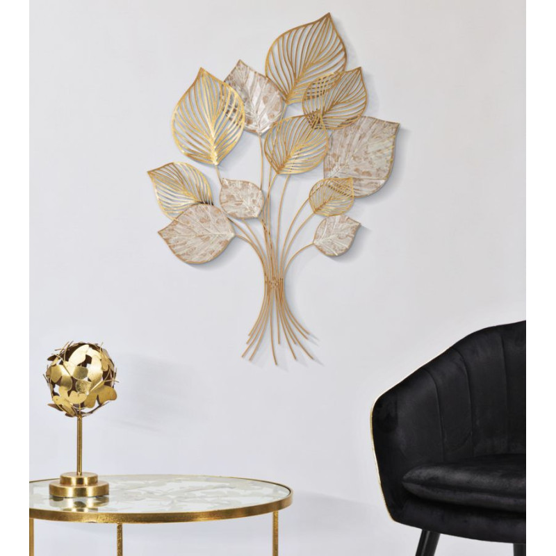 Décoration murale Felix – 63x85 cm – Métal artistique Glam au style organique