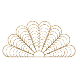 Panneau mural Panama – 160x80 cm – Métal Bohème Chic à l’esprit tropical et artisanal