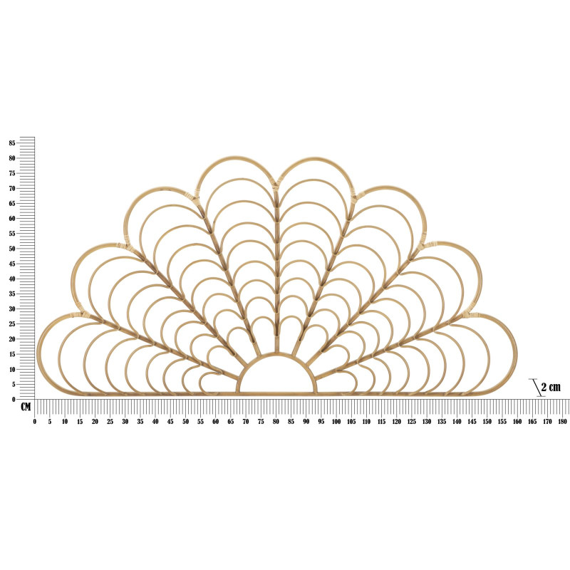 Panneau mural Panama – 160x80 cm – Métal Bohème Chic à l’esprit tropical et artisanal