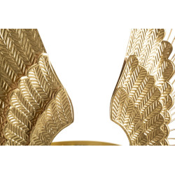 Ensemble de 2 panneaux muraux Ali Plus – 37x105 cm – Métal Glam doré et raffiné