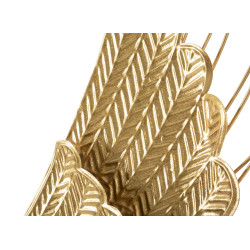 Ensemble de 2 panneaux muraux Ali Plus – 37x105 cm – Métal Glam doré et raffiné