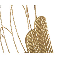 Ensemble de 2 panneaux muraux Ali Plus – 37x105 cm – Métal Glam doré et raffiné