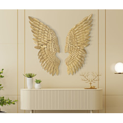 Ensemble de 2 panneaux muraux Ali Beauty – 37x100 cm – Déco murale Glam chic et lumineuse