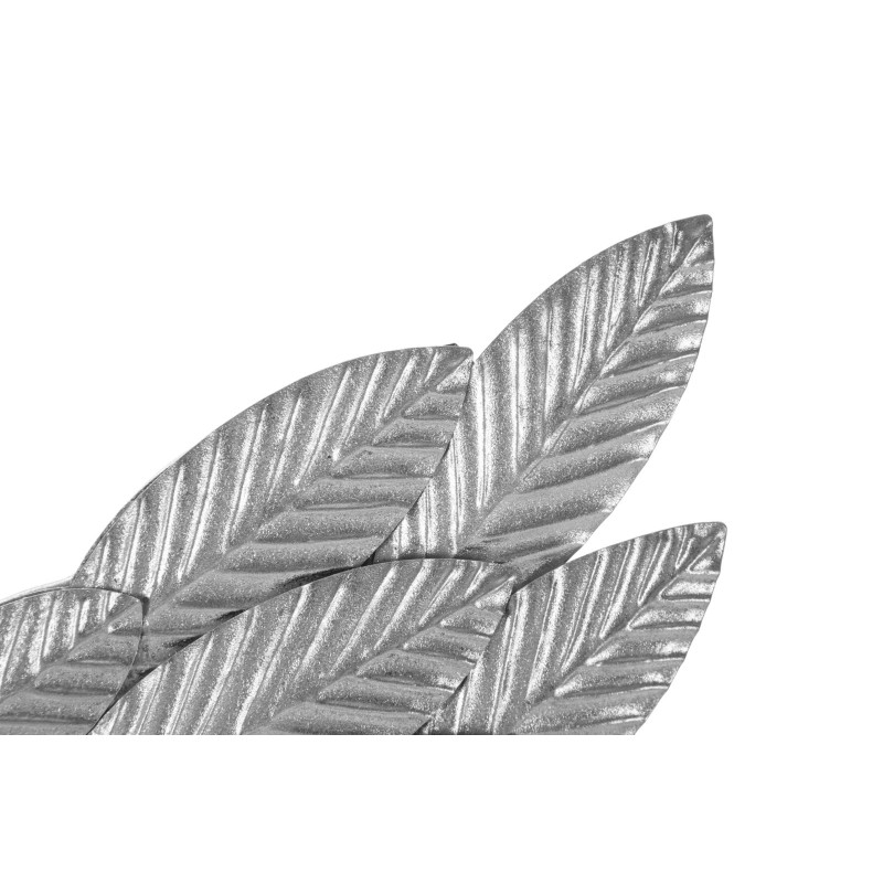 Ensemble de 2 panneaux muraux Ali Beauty Argent – 37x100 cm – Métal argenté Glam élégant