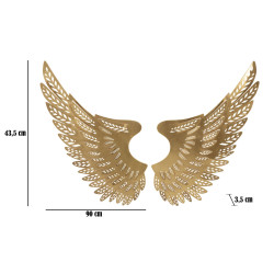 Ensemble de 2 panneaux muraux Ali Light – 90x43 cm – Métal Glam épuré et contemporain