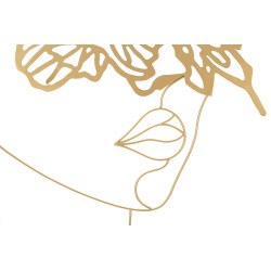 Panneau mural en fer doré – 60x80 cm – Finition brillante et élégance Glam intemporelle