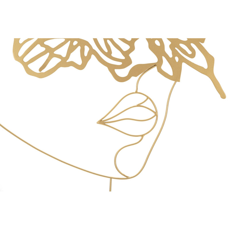 Panneau mural en fer doré – 60x80 cm – Finition brillante et élégance Glam intemporelle