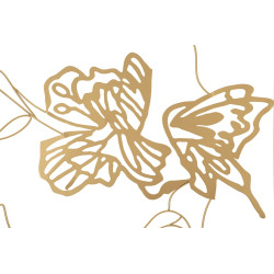 Panneau mural en fer doré – 60x80 cm – Finition brillante et élégance Glam intemporelle