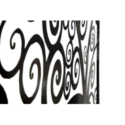 Panneau mural en fer Trois Plus – 100x100 cm – Grand format mural Glam artistique