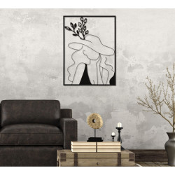 Panneau mural en fer Élégant – Modèle A – 60x80 cm – Déco Glam raffinée et stylisée