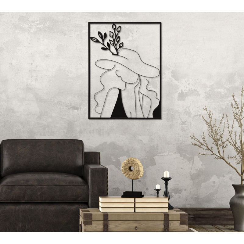 Panneau mural en fer Élégant – Modèle A – 60x80 cm – Déco Glam raffinée et stylisée