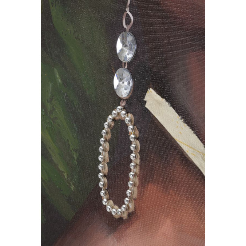 Tableau mural fait main Kelly – Modèle B – 90x120 cm – Expression artistique bohème moderne