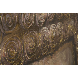 Tableau mural fait main Bouddha – Modèle B – 100x100 cm – Harmonie et paix intérieure Bohème Chic