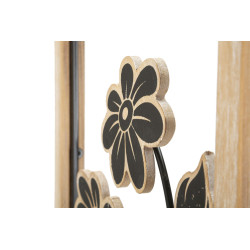 Panneau mural en fer et bois Girish – Modèle A – 30x60 cm – Fusion artisanale Bohème Chic