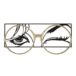 Panneau mural en fer pour lumière – 89x41 cm – Déco Glam design lumineux et moderne