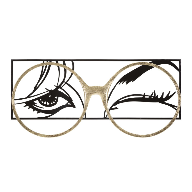 Panneau mural en fer pour lumière – 89x41 cm – Déco Glam design lumineux et moderne