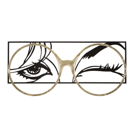 Panneau mural en fer pour lumière – 89x41 cm – Déco Glam design lumineux et moderne