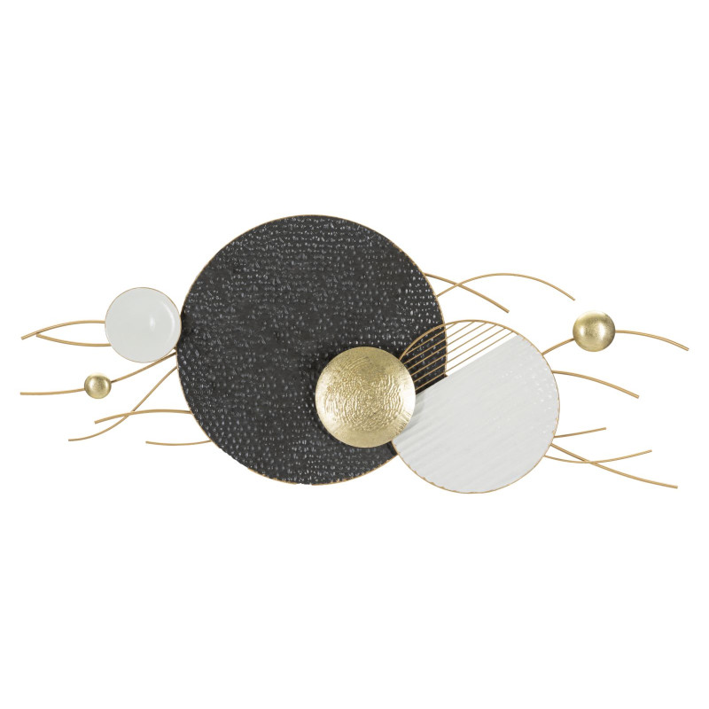 Panneau mural en fer BOLY – L’élégance métallique pour un mur sophistiqué (129,5 x 8,3 x 53,3 cm)