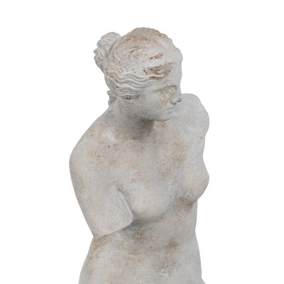 Sculpture Gris Ciment 14,5 x 14 x 47 cm