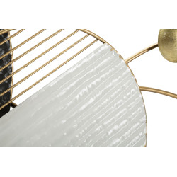 Panneau mural en fer BOLY – L’élégance métallique pour un mur sophistiqué (129,5 x 8,3 x 53,3 cm)