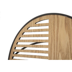 Panneau mural en fer aspect bois – Le charme bohème chic revisité (134 x 4 x 69,2 cm)