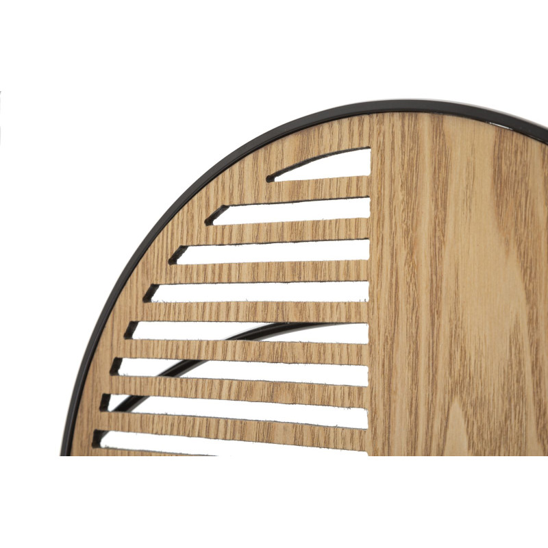 Panneau mural en fer aspect bois – Le charme bohème chic revisité (134 x 4 x 69,2 cm)