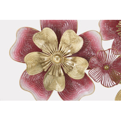 Panneau mural en fer LOBI – Un design glamour et intemporel (91,4 x 6,4 x 50,8 cm)