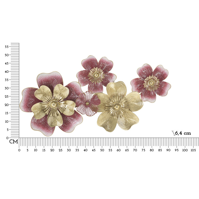 Panneau mural en fer LOBI – Un design glamour et intemporel (91,4 x 6,4 x 50,8 cm)