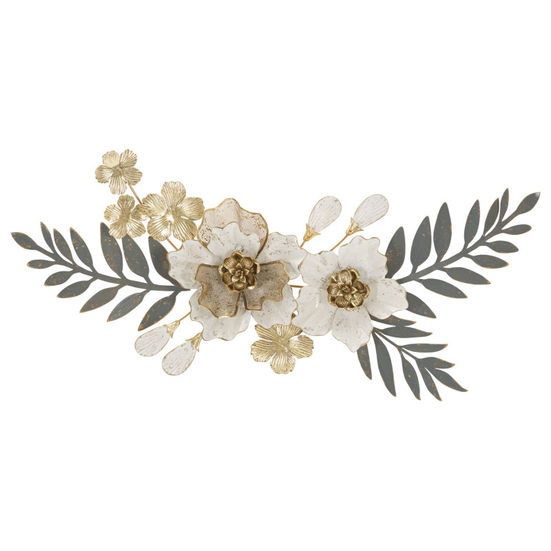 Panneau mural en fer gris – Sobriété moderne et éclat métallique (90,2 x 7,6 x 41,9 cm)