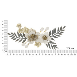 Panneau mural en fer gris – Sobriété moderne et éclat métallique (90,2 x 7,6 x 41,9 cm)