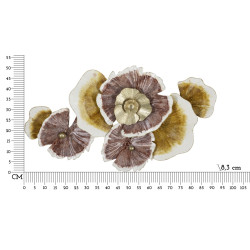 Panneau mural en fer CLOW – Une sculpture murale d’exception (92,1 x 8,3 x 51,4 cm)