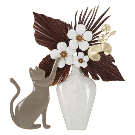 Panneau mural motif chat – L’originalité féline s’invite sur vos murs (54,6 x 8,9 x 59,7 cm)