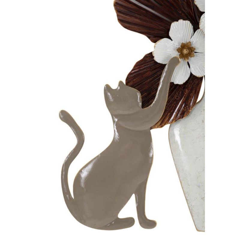 Panneau mural motif chat – L’originalité féline s’invite sur vos murs (54,6 x 8,9 x 59,7 cm)