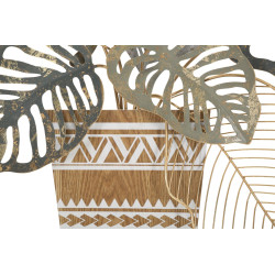 Panneau mural VASO – Une œuvre en fer au charme délicat (54 x 6,4 x 62,9 cm)